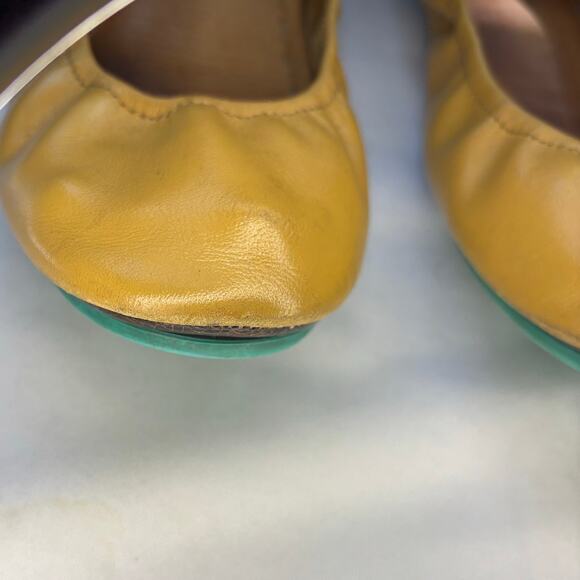 Tieks by Gavrieli Shoes Womens Size 9 Camel Leather Ballet Flats Comfort Casual - Picture 5 of 11